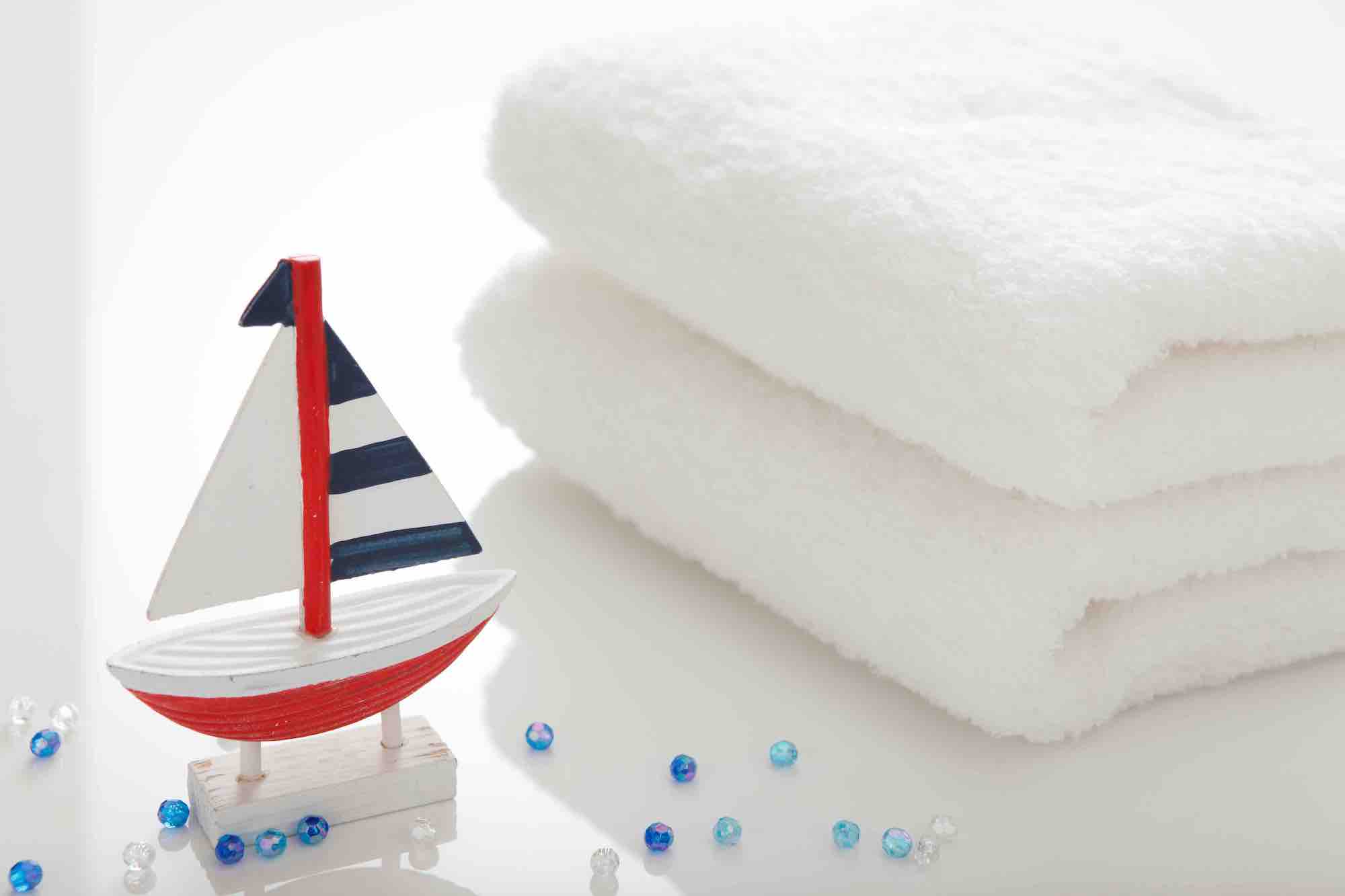 タオルとヨット